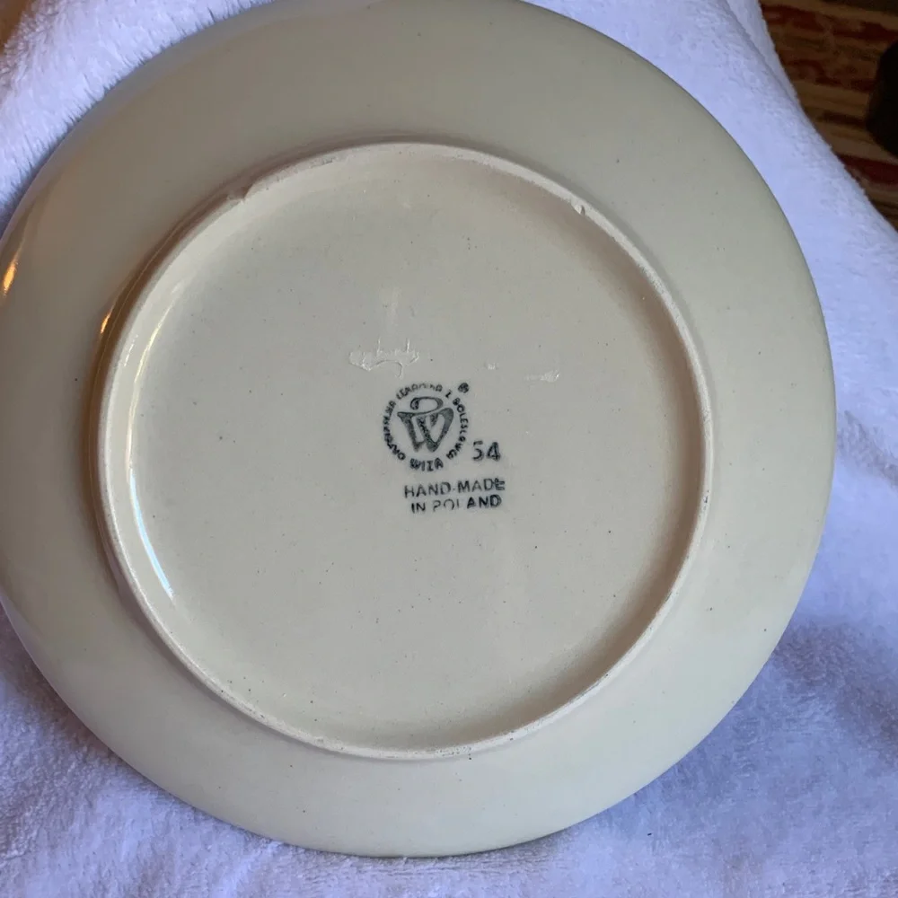 Elegant Blue and Cream Grapevine Dinner Plates - Picture 3 of 3